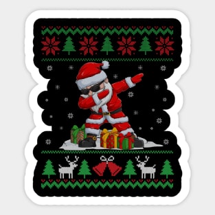 Dabbing Santa Christmas Gift Merry Christmas Sticker